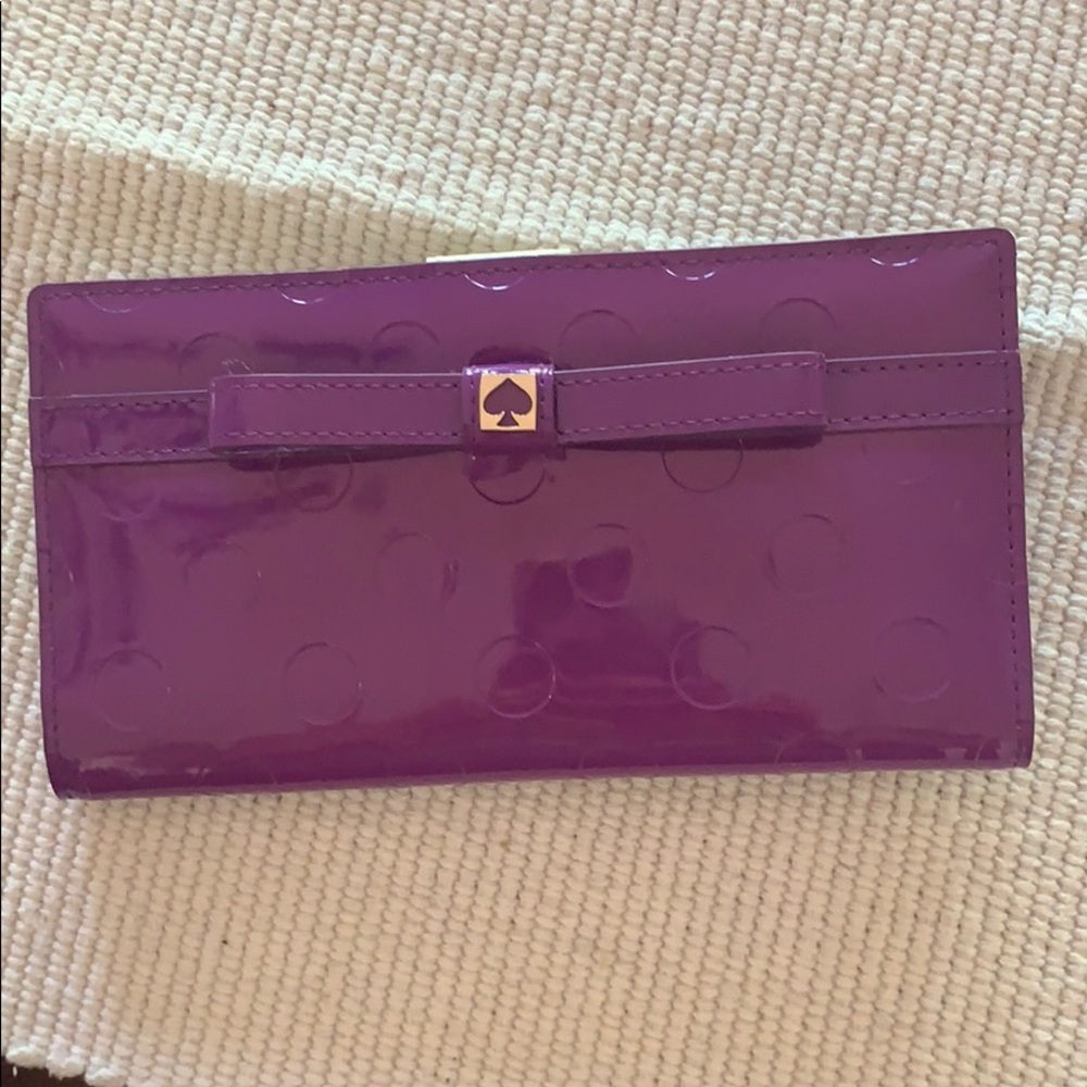 Purple Kate spade wallet